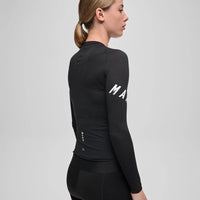 Maap Women's Apex Aeon LS Jersey Radtrikot langarm Black/White