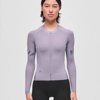 Maap Women's Apex Aeon LS Jersey Radtrikot langarm Lavender Grey