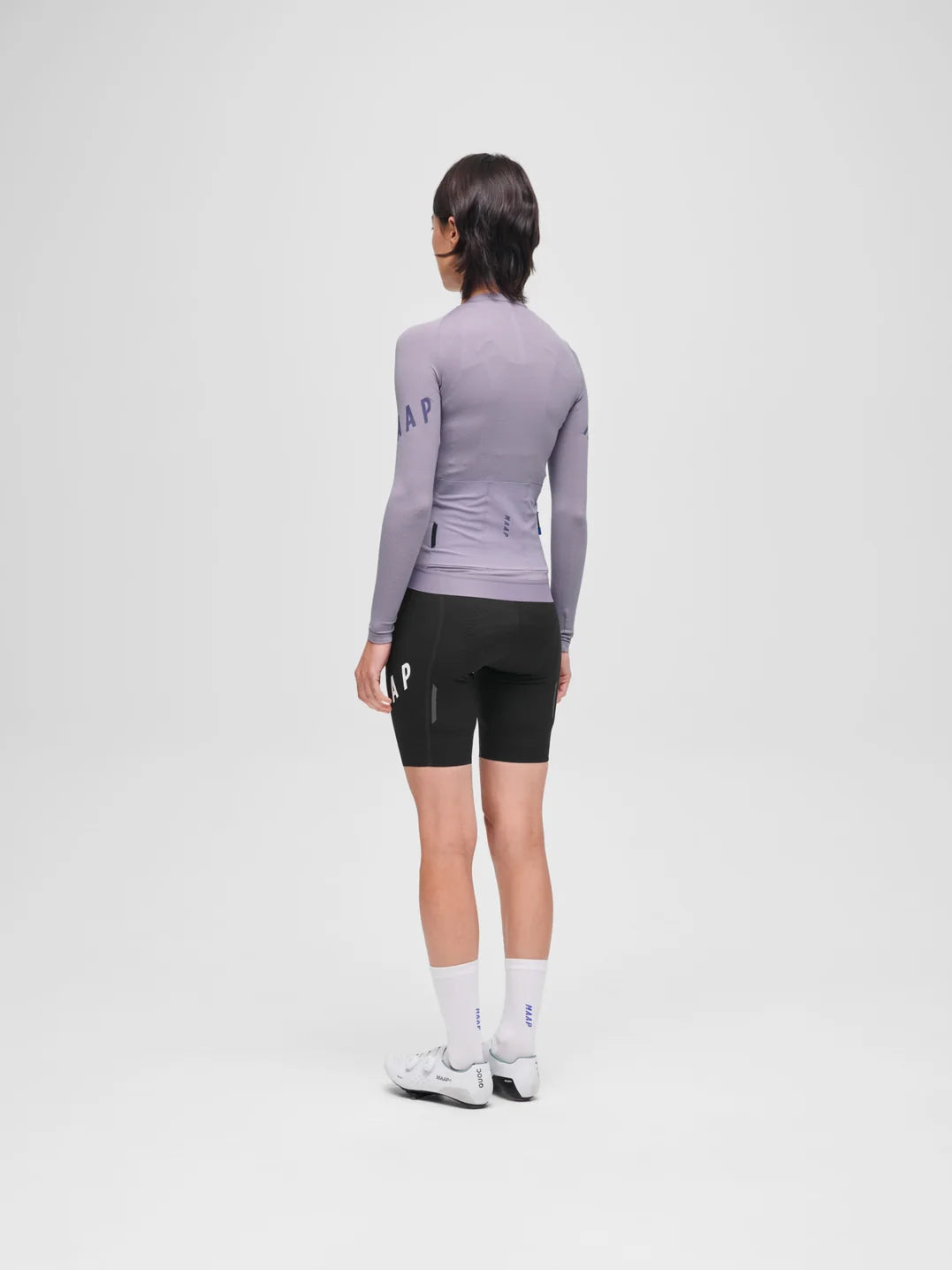 Maap Women's Apex Aeon LS Jersey Radtrikot langarm Lavender Grey