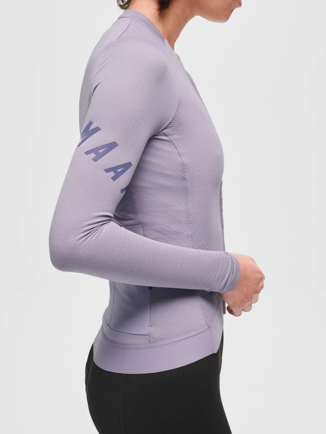 Maap Women's Apex Aeon LS Jersey Radtrikot langarm Lavender Grey
