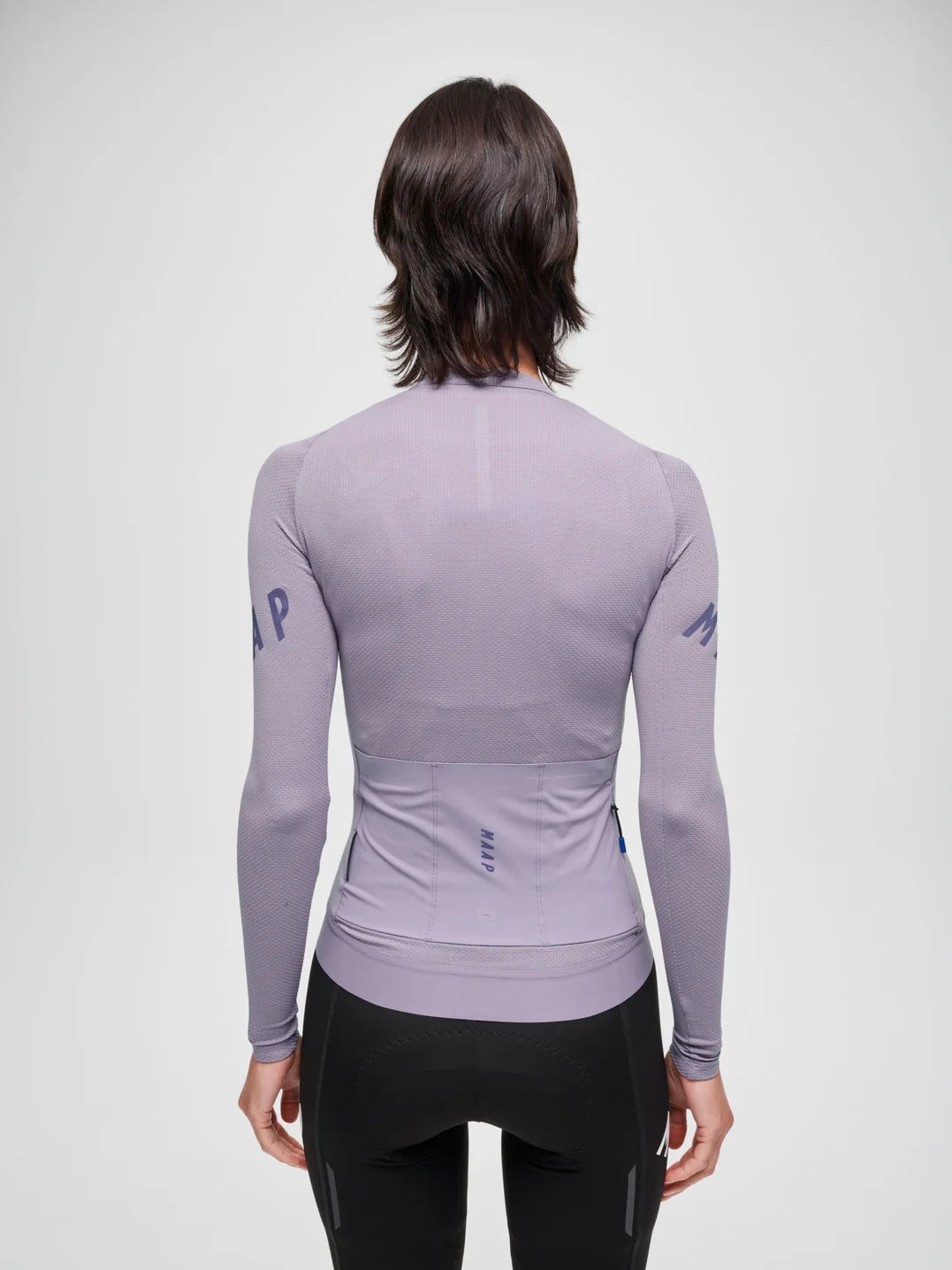 Maap Women's Apex Aeon LS Jersey Radtrikot langarm Lavender Grey