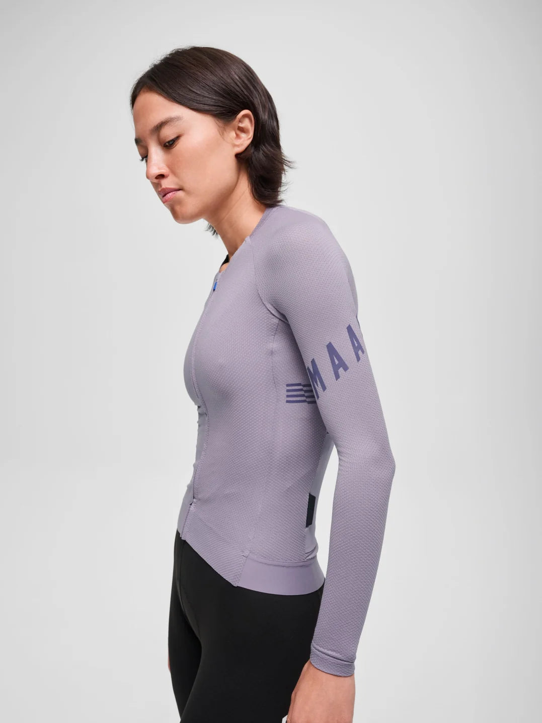 Maap Women's Apex Aeon LS Jersey Radtrikot langarm Lavender Grey