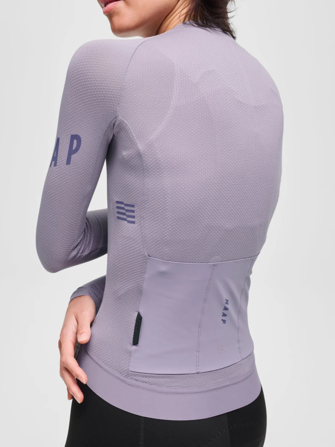 Maap Women's Apex Aeon LS Jersey Radtrikot langarm Lavender Grey