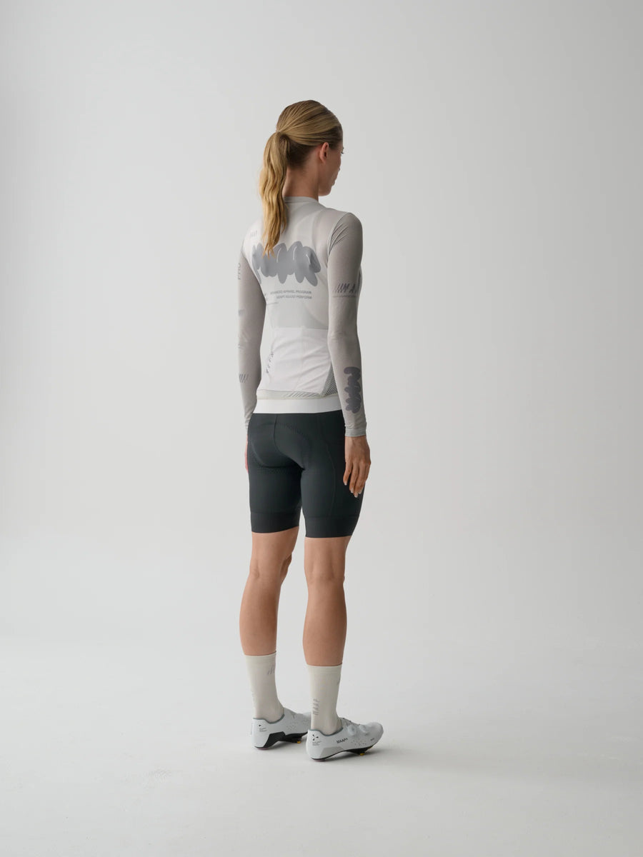 Maap Women's Women's Aerate Pro Air LS Jersey 3.0 Radtrikot langarm Fog