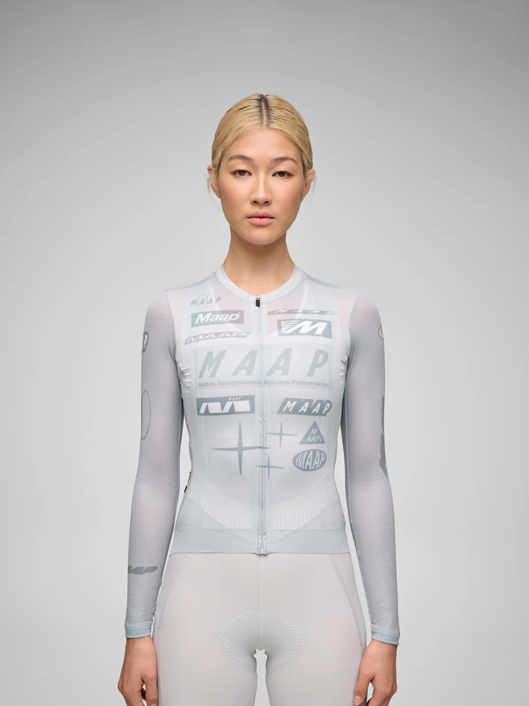 Maap Women's Drome Pro Air LS Jersey 3.0 Radtrikot langarm Ice Gray