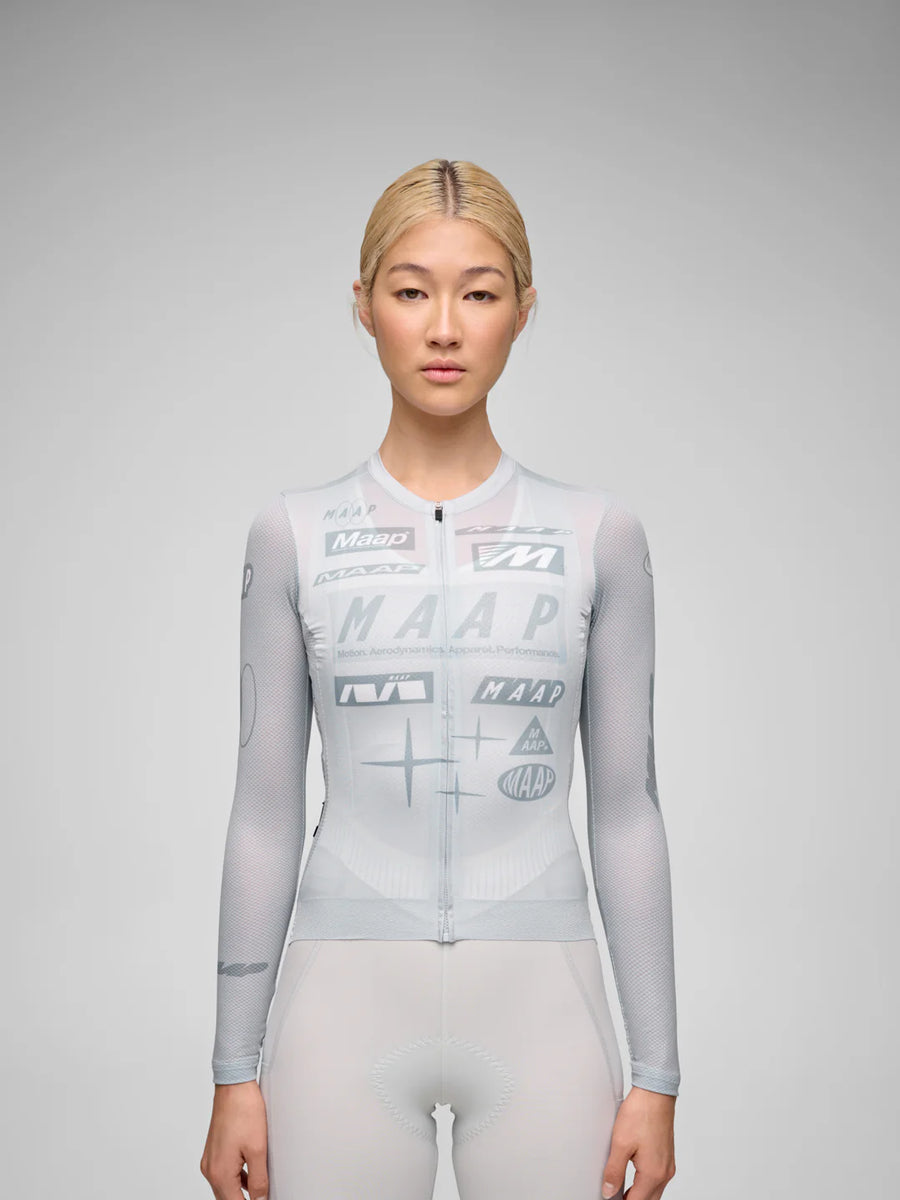 Maap Women's Drome Pro Air LS Jersey 3.0 Radtrikot langarm Ice Gray