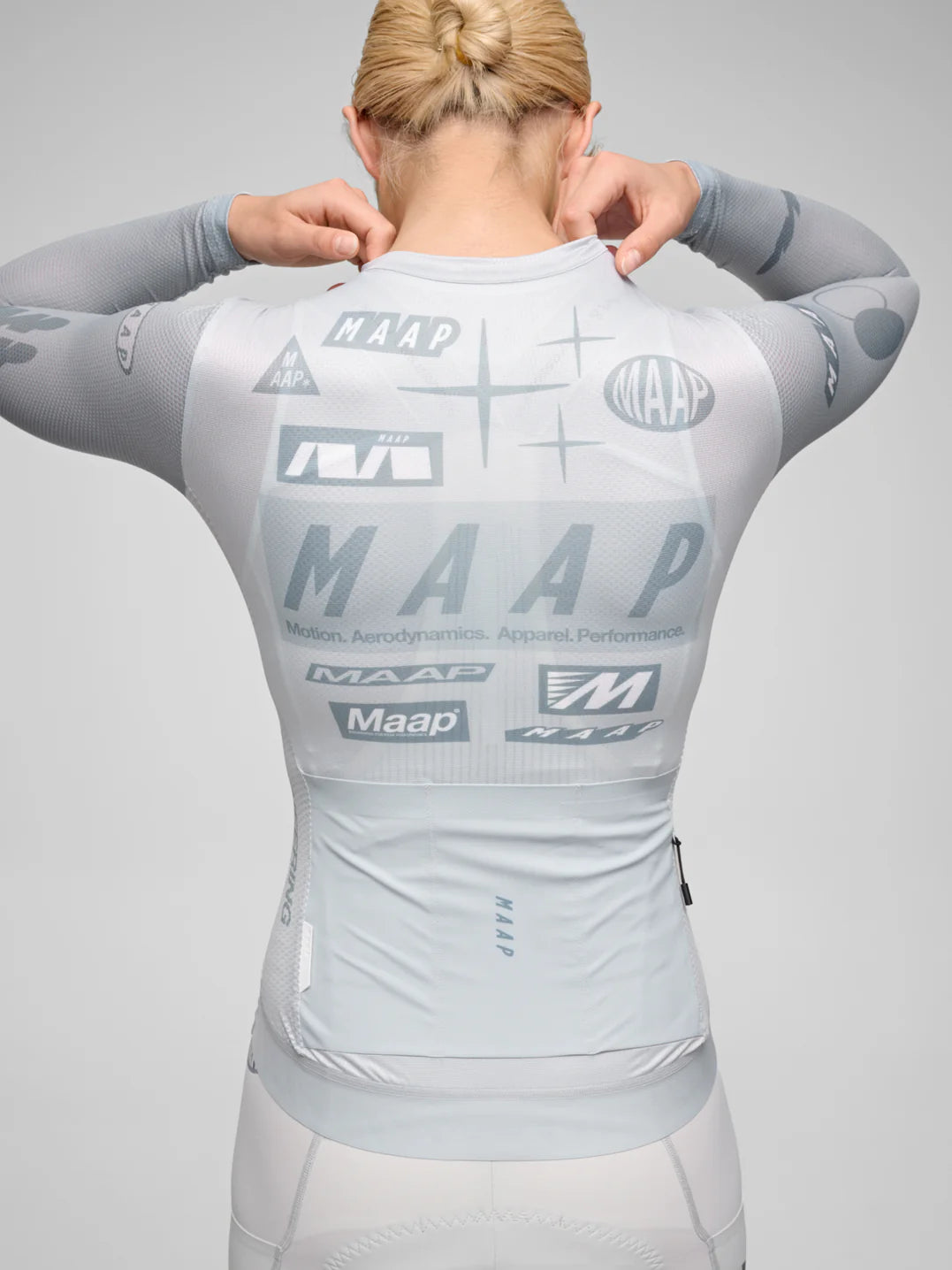 Maap Women's Drome Pro Air LS Jersey 3.0 Radtrikot langarm Ice Gray