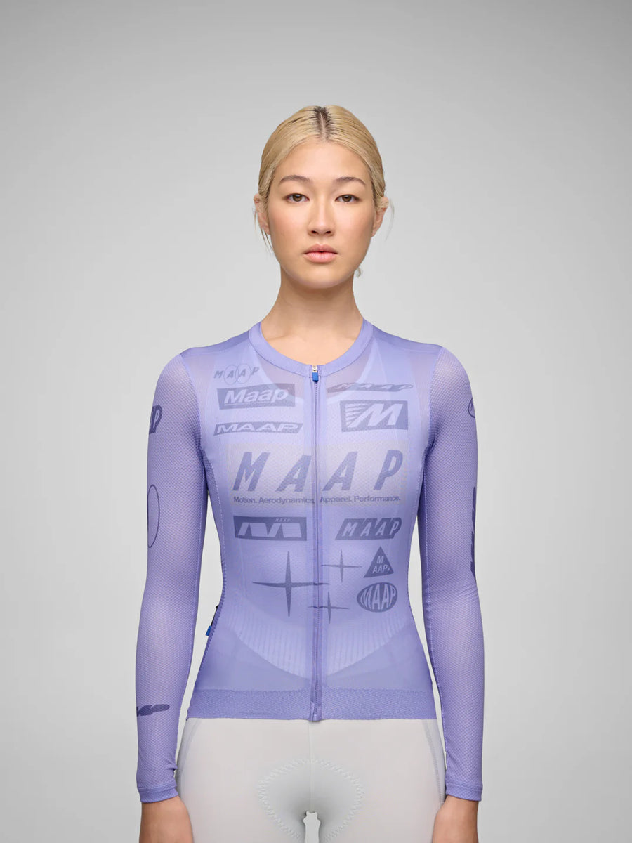 Maap Women's Drome Pro Air LS Jersey 3.0 Radtrikot langarm Lavender