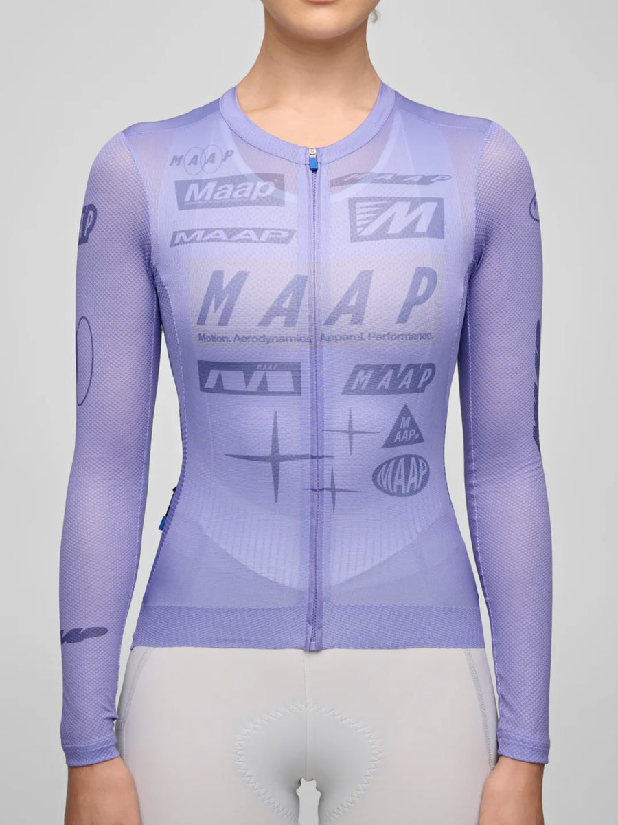 Maap Women's Drome Pro Air LS Jersey 3.0 Radtrikot langarm Lavender
