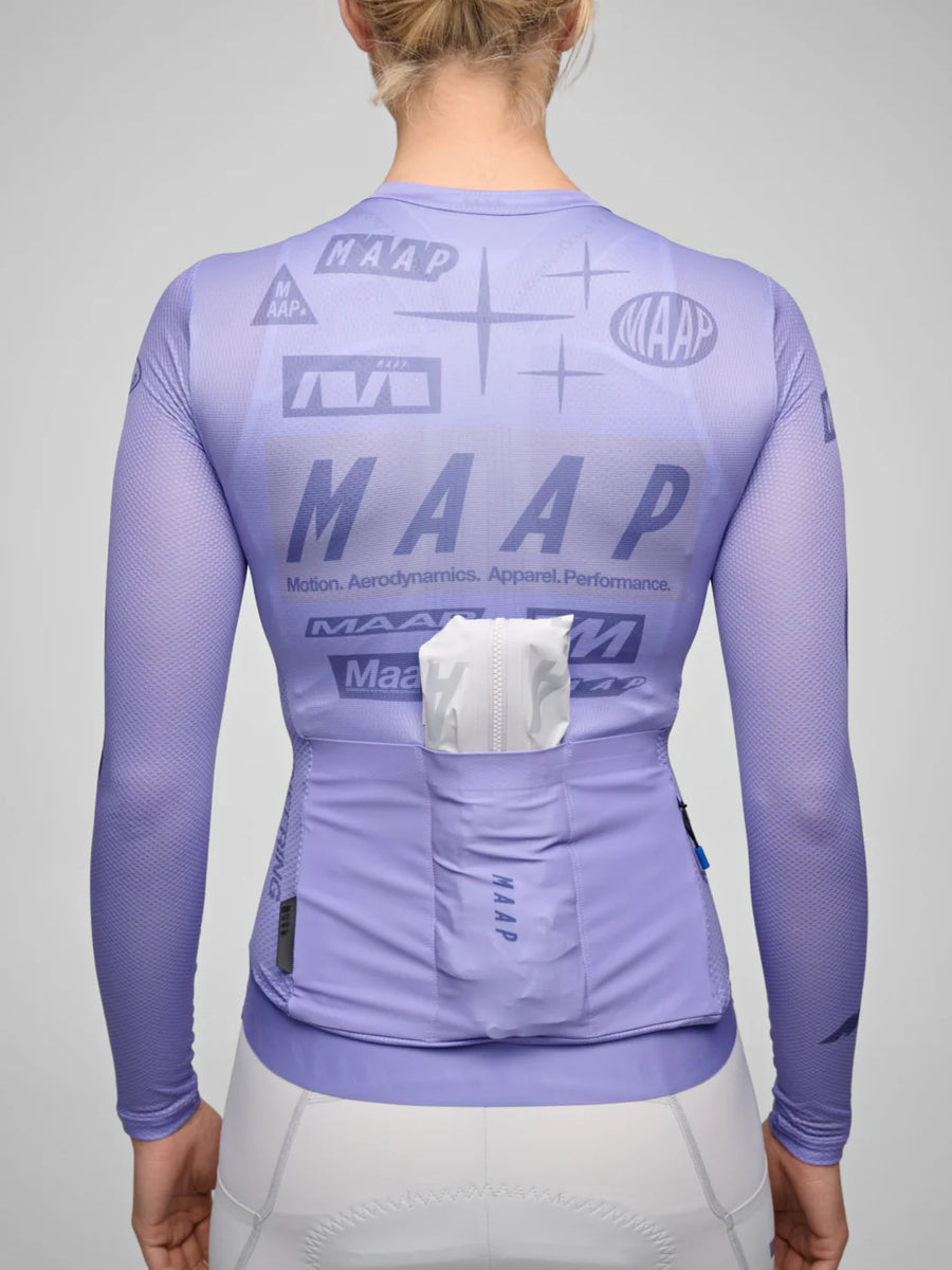 Maap Women's Drome Pro Air LS Jersey 3.0 Radtrikot langarm Lavender