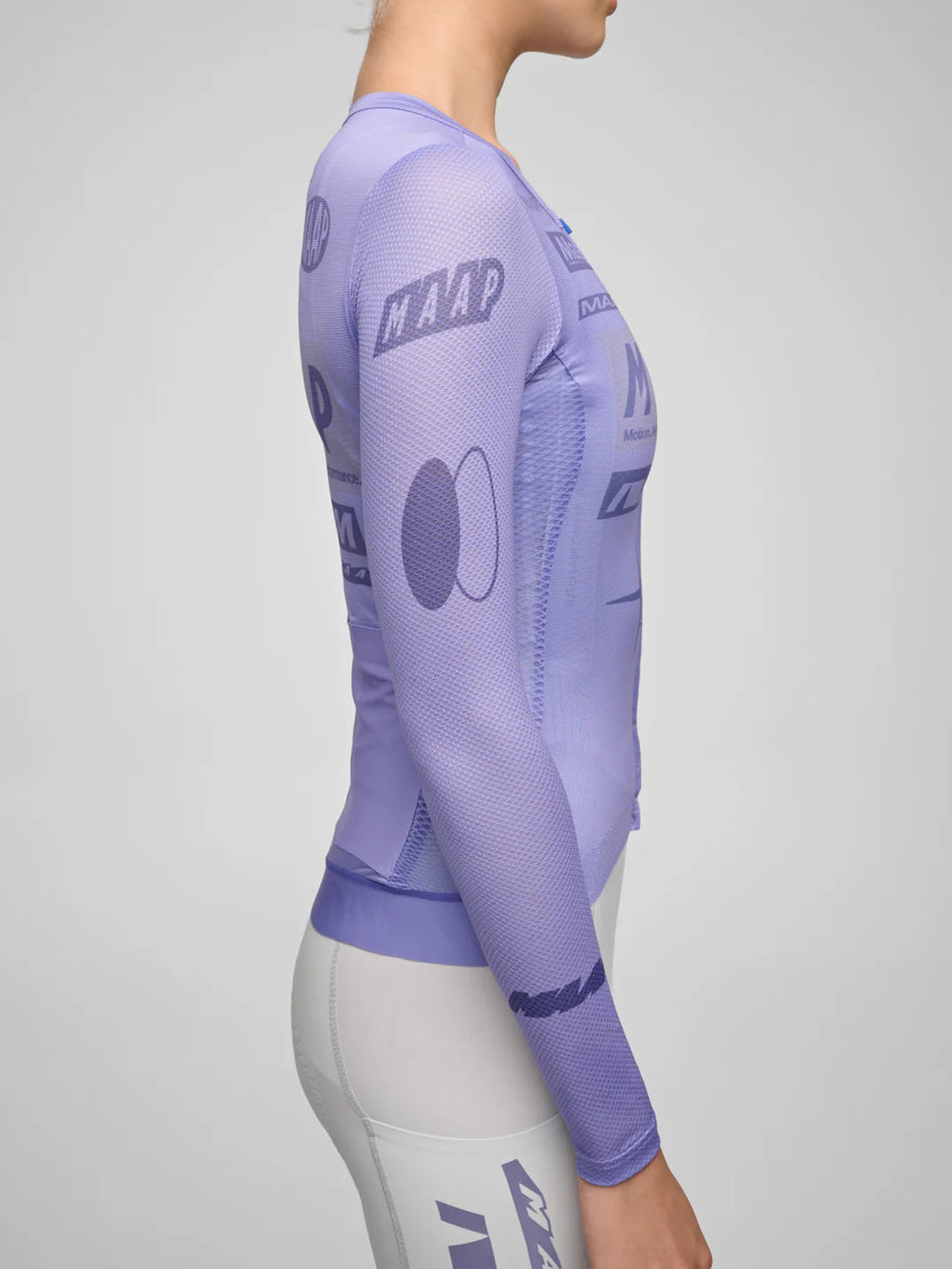 Maap Women's Drome Pro Air LS Jersey 3.0 Radtrikot langarm Lavender