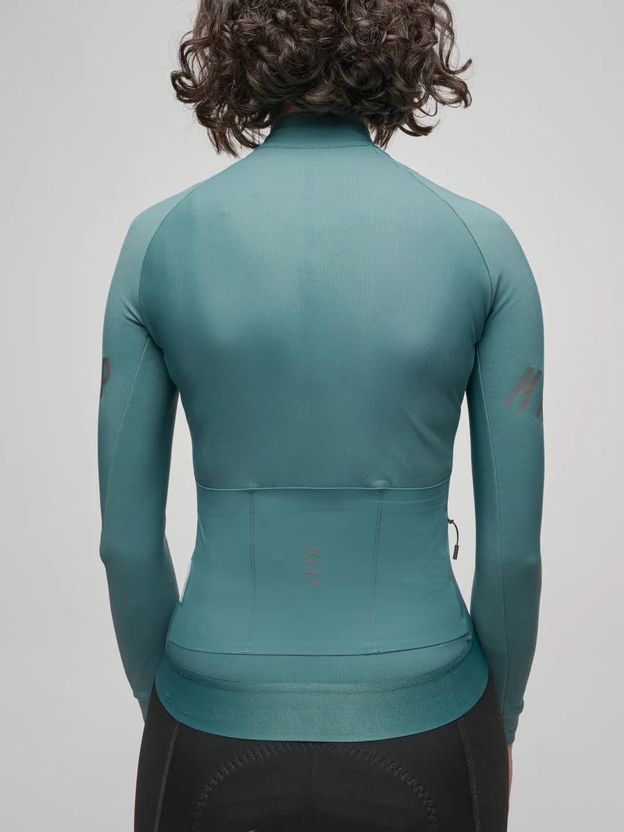 Maap Women's Aeon Thermal LS Jersey Radtrikot langarm Atlantic