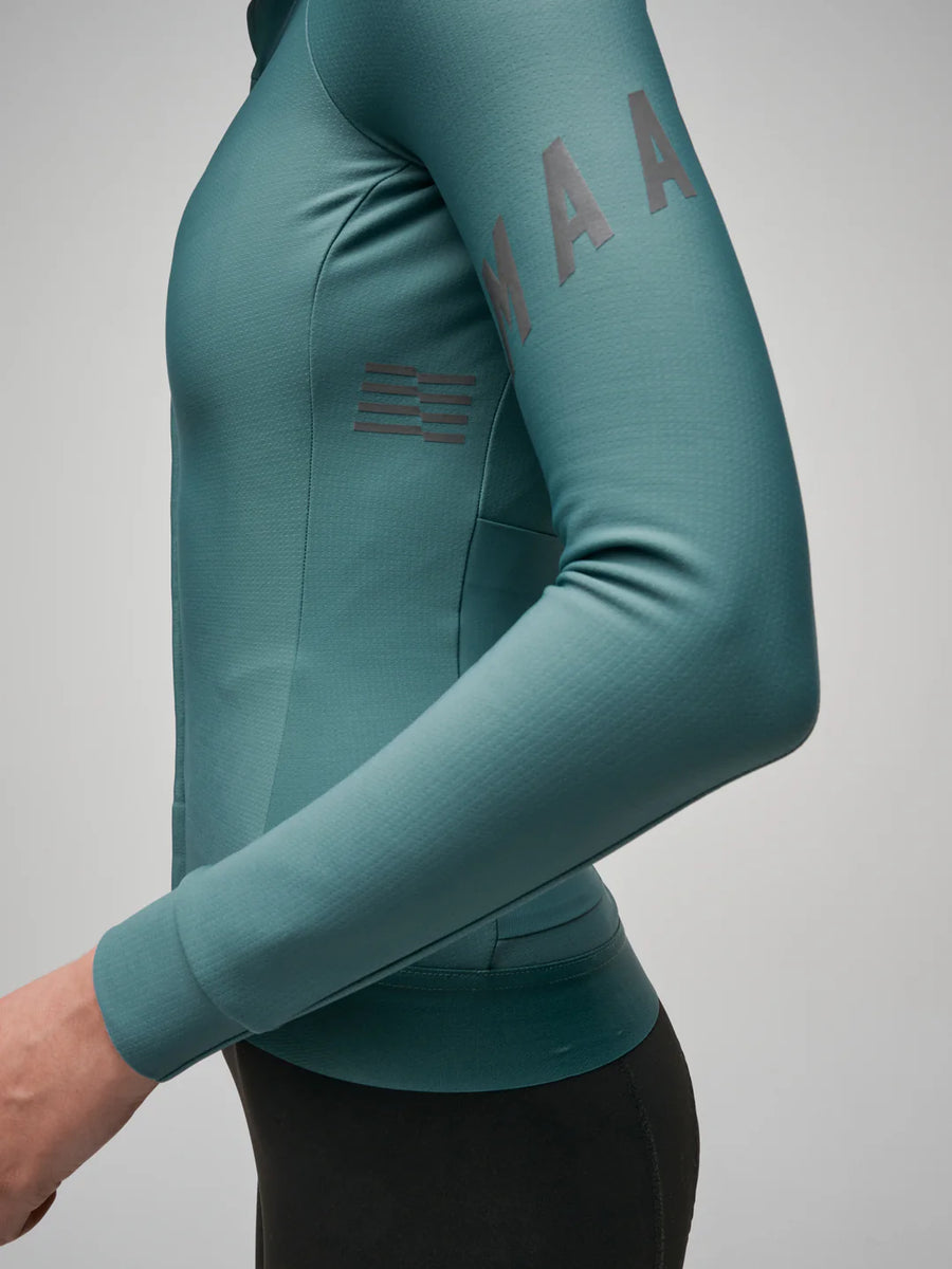 Maap Women's Aeon Thermal LS Jersey Radtrikot langarm Atlantic