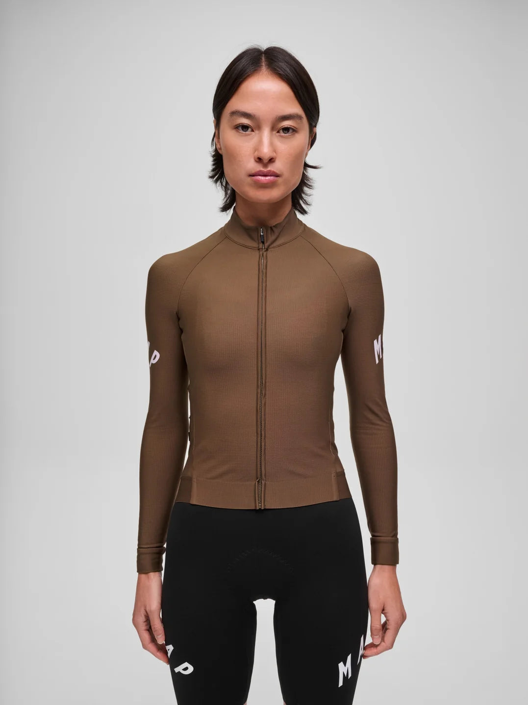 Maap Women's Apex Aeon Thermal LS Jersey Radtrikot langarm Espresso