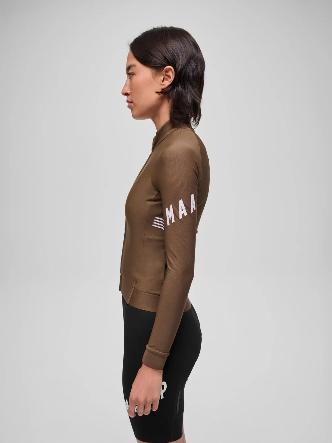 Maap Women's Apex Aeon Thermal LS Jersey Radtrikot langarm Espresso