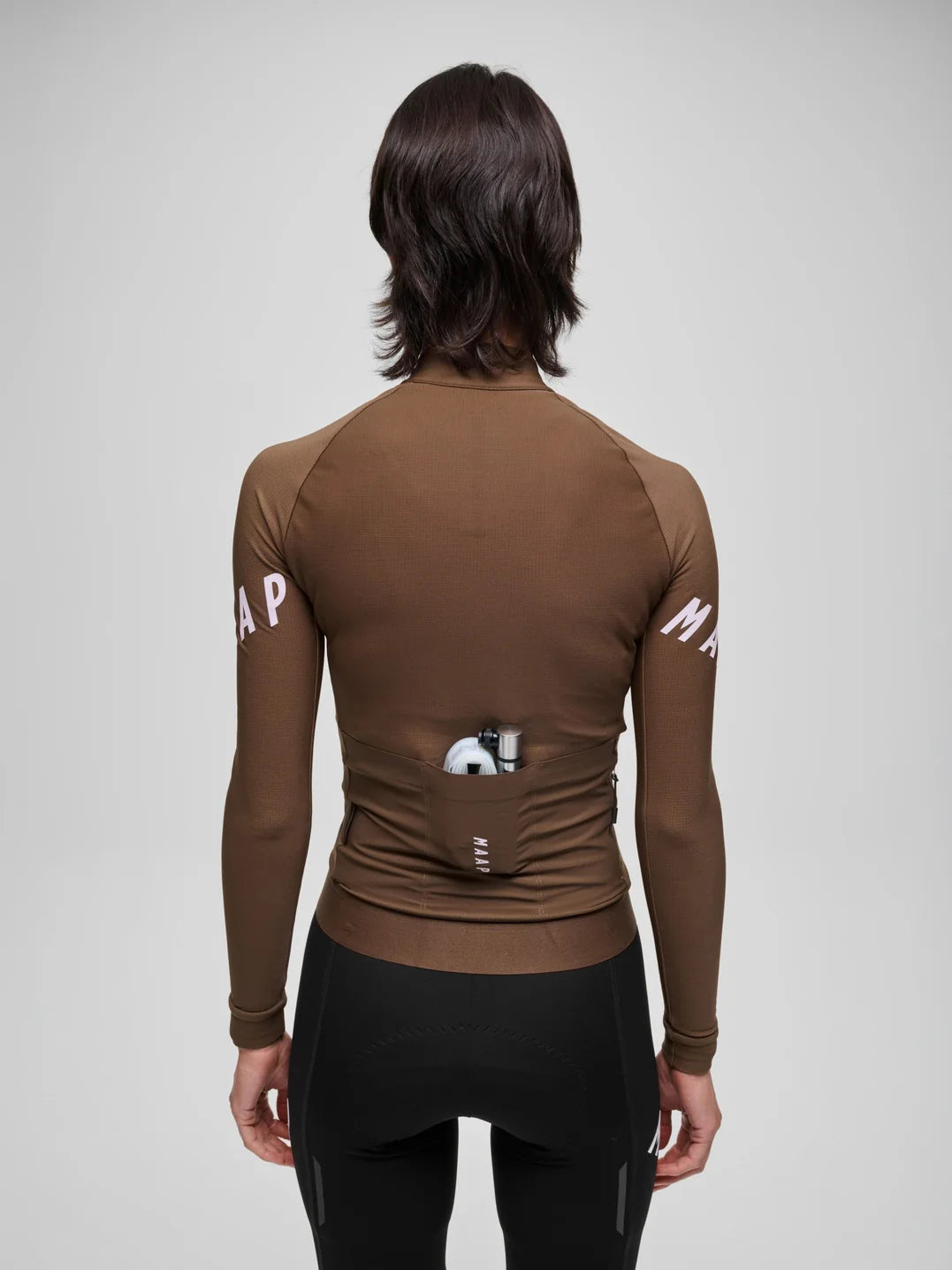 Maap Women's Apex Aeon Thermal LS Jersey Radtrikot langarm Espresso