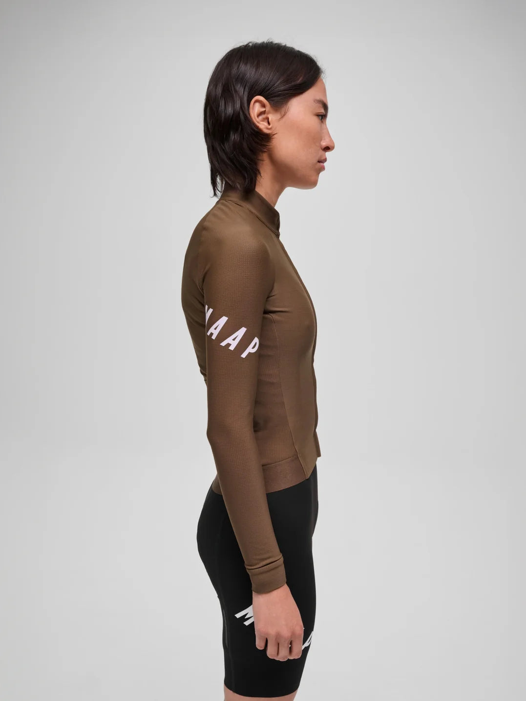 Maap Women's Apex Aeon Thermal LS Jersey Radtrikot langarm Espresso