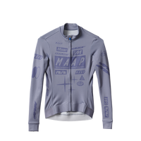 Maap Women's Drome Thermal Long Sleeve Jersey Radtrikot langarm Silver Bullet