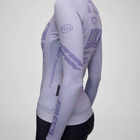 Maap Women's Drome Thermal Long Sleeve Jersey Radtrikot langarm Silver Bullet