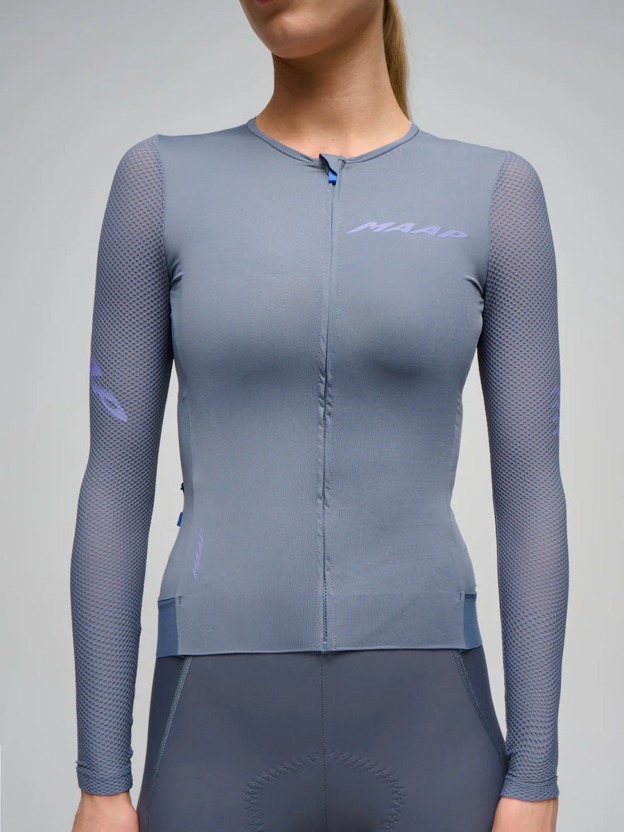 Maap Women's Emerge LS Jersey Radtrikot langarm Galaxy Blue
