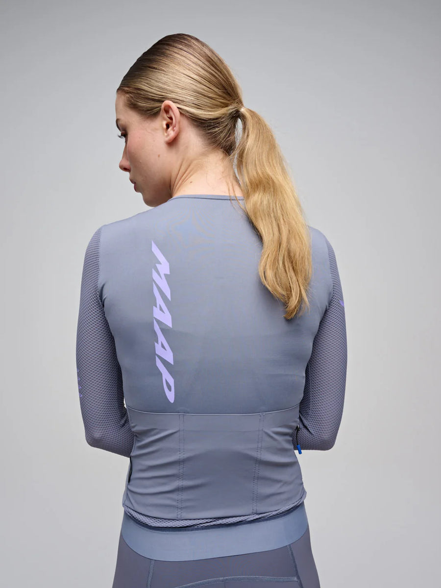 Maap Women's Emerge LS Jersey Radtrikot langarm Galaxy Blue