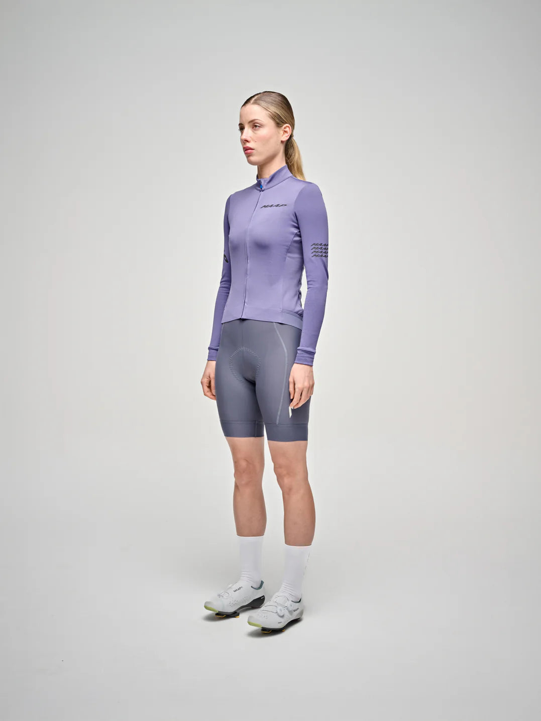 Maap Women's Emerge Thermal LS Jersey Radtrikot langarm Heron