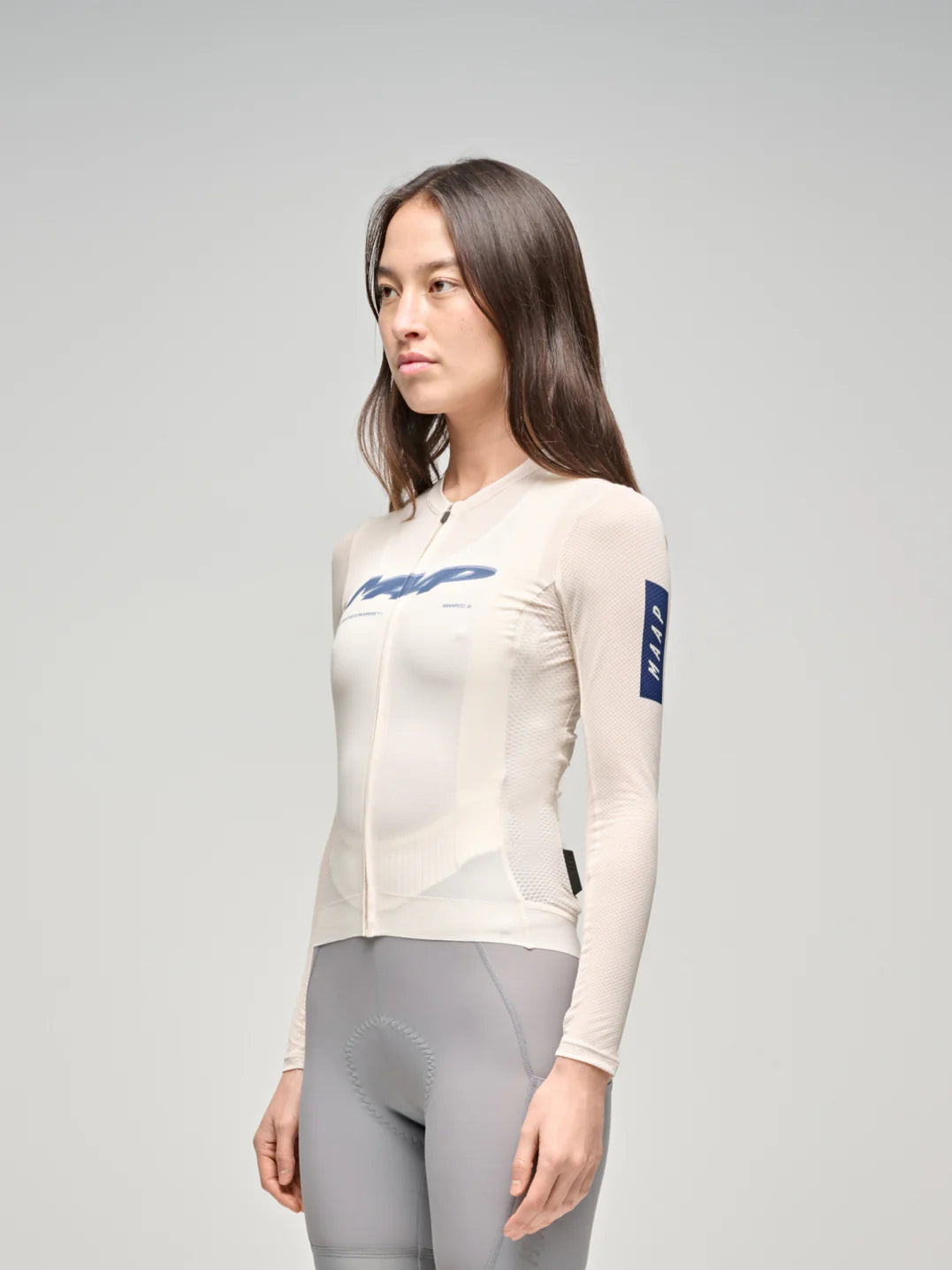Maap Women's Blaze Pro Air LS Jersey 3.0 Radtrikot langarm Vanilla