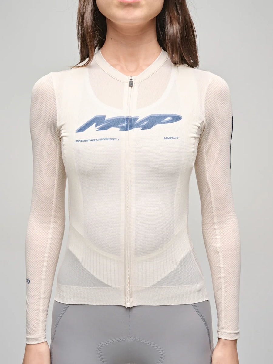 Maap Women's Blaze Pro Air LS Jersey 3.0 Radtrikot langarm Vanilla