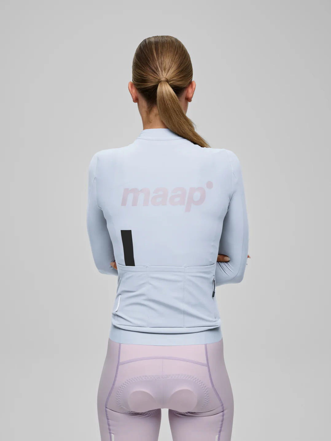 Maap Women's Training Thermal LS Jersey Radtrikot langarm Blue Finch