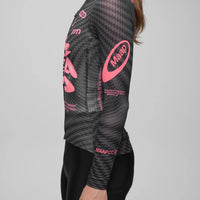 Maap Women's Spectrum Pro Air LS Jersey 3.0 Radtrikot langarm Carbon Rose