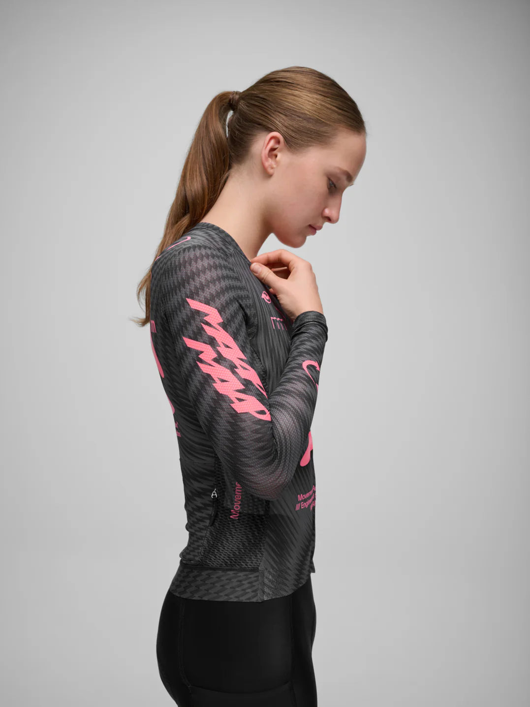Maap Women's Spectrum Pro Air LS Jersey 3.0 Radtrikot langarm Carbon Rose