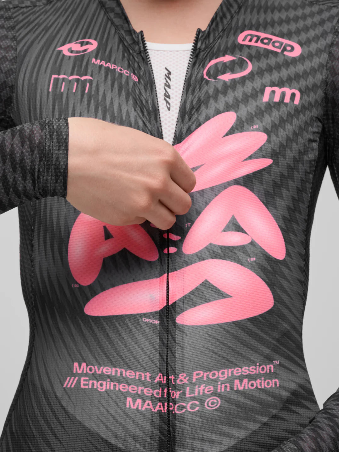 Maap Women's Spectrum Pro Air LS Jersey 3.0 Radtrikot langarm Carbon Rose
