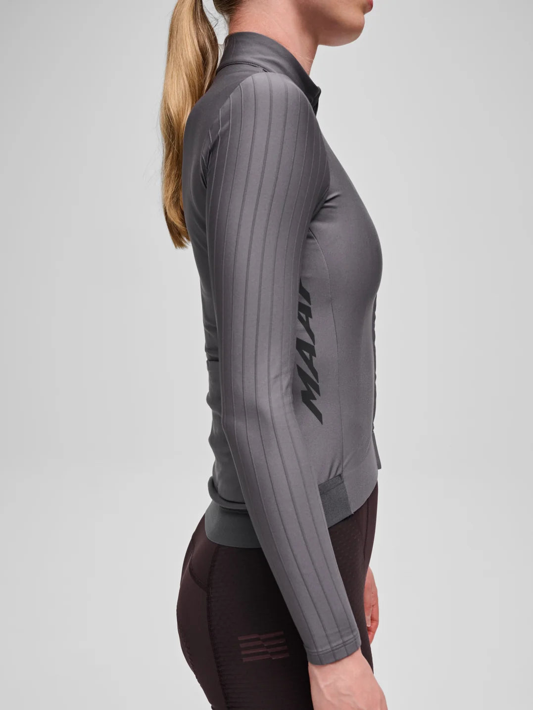Maap Women's Pro Aero Thermal LS Radtrikot langarm Meteorite