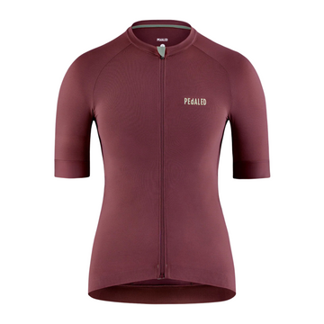 Pedaled Element Lightweight Women's Jersey Radtrikot Burgundy