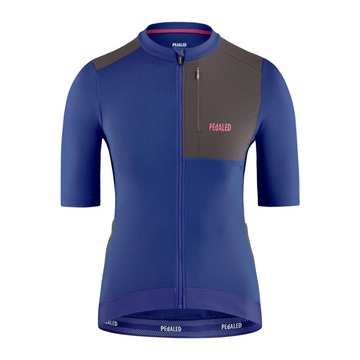 Pedaled Odyssey Merino Women's Jersey Radtrikot Blue