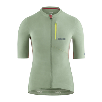 Pedaled Odyssey Women's Jersey Radtrikot Olive Green
