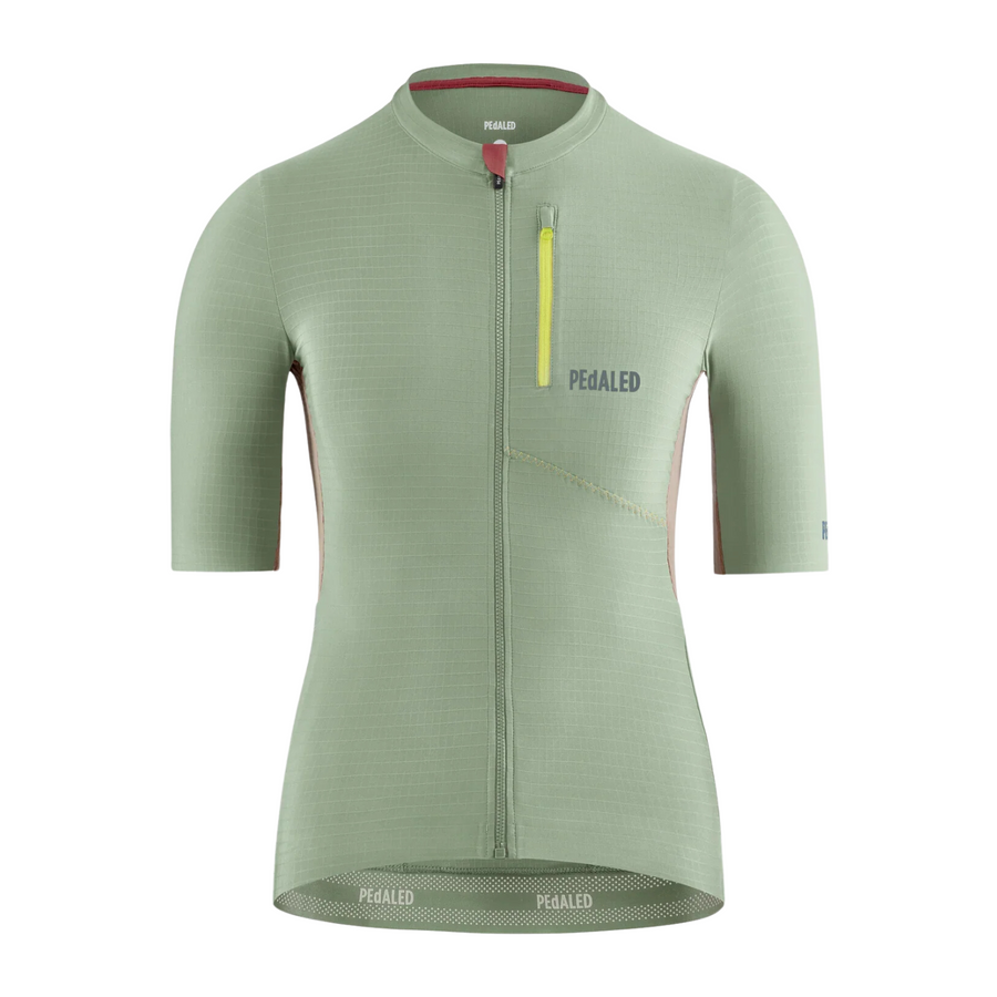 Pedaled Odyssey Women's Jersey Radtrikot Olive Green