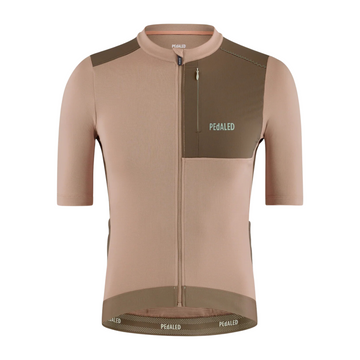 Pedaled Odyssey Merino Jersey Radtrikot Brown