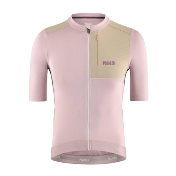 Pedaled Odyssey Merino Jersey Radtrikot Tan