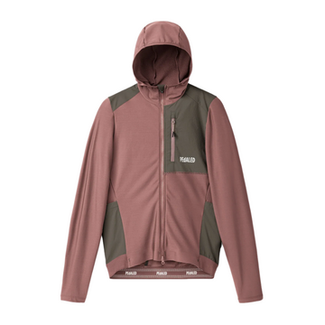 Pedaled Odyssey Hooded Long Sleeve Jersey Radtrikot langarm Dark Rose