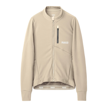 Pedaled Odyssey Women's Long Sleeve Jersey Radtrikot langarm Beige