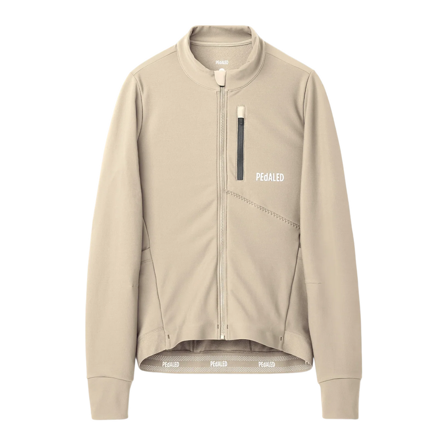 Pedaled Odyssey Women's Long Sleeve Jersey Radtrikot langarm Beige