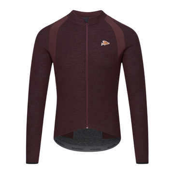 Café du Cycliste Marguerite Men's Long Sleeve Merino Cycling Jersey Radtrikot langarm Quetsche