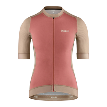 Pedaled Element Women's Jersey Radtrikot Brown
