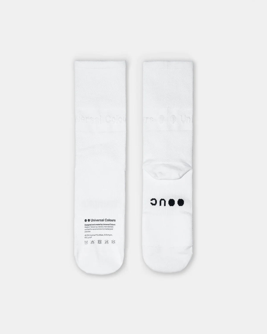 Universal Colours Lightweight Summer Socks Radsocken White