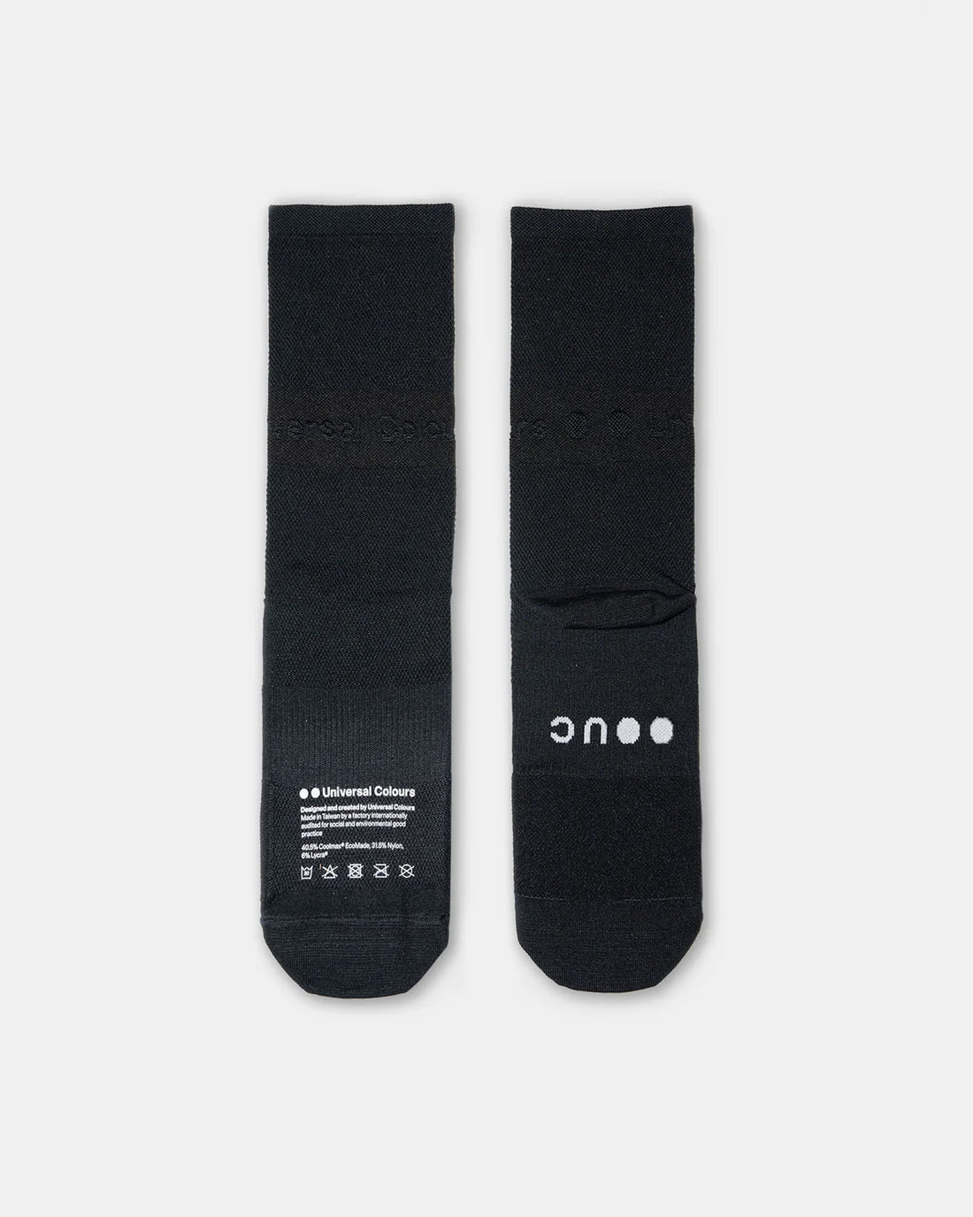 Universal Colours Lightweight Summer Socks Radsocken Black