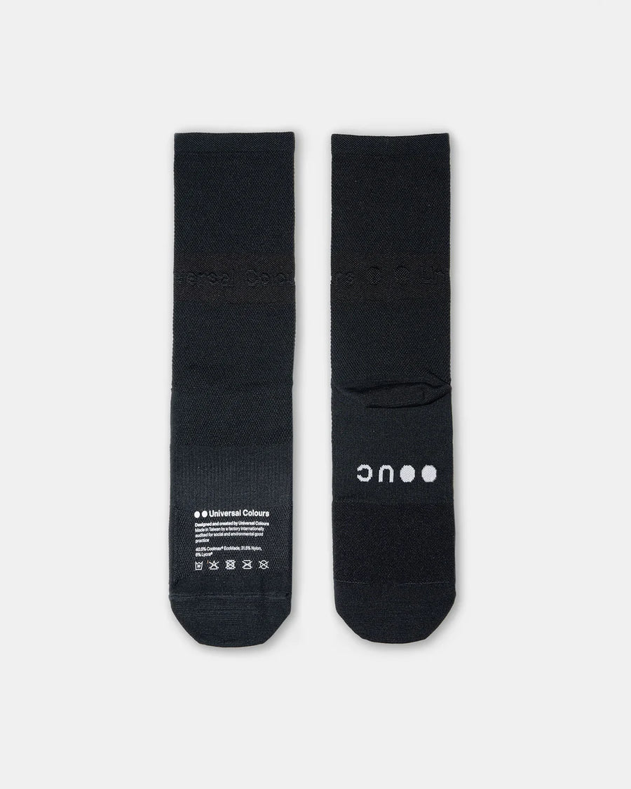 Universal Colours Lightweight Summer Socks Radsocken Black