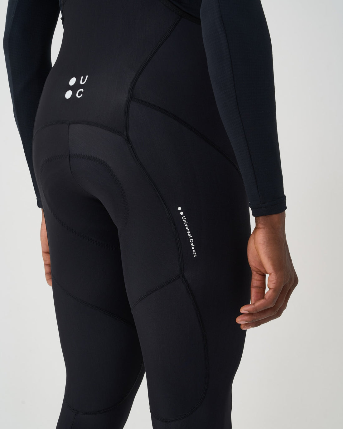 Universal Colors Mono Men's Bib Tight pantalon de vélo d'hiver Noir