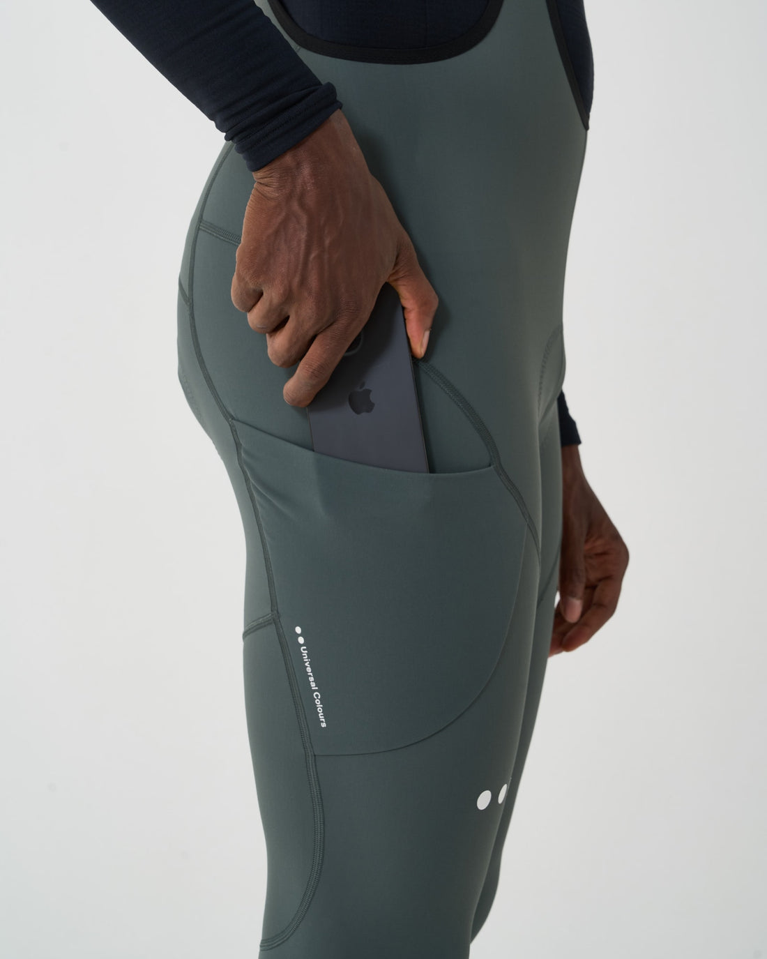 Universal Colours Mono Cargo Men's Bib Tight Winter-Radhose Industrial Teal