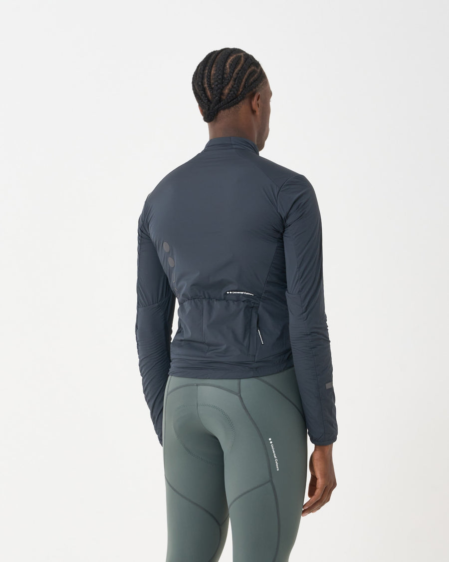 Universal Colours Mono Men's Insulated Jacket Thermo Fahrradjacke Slate Grey